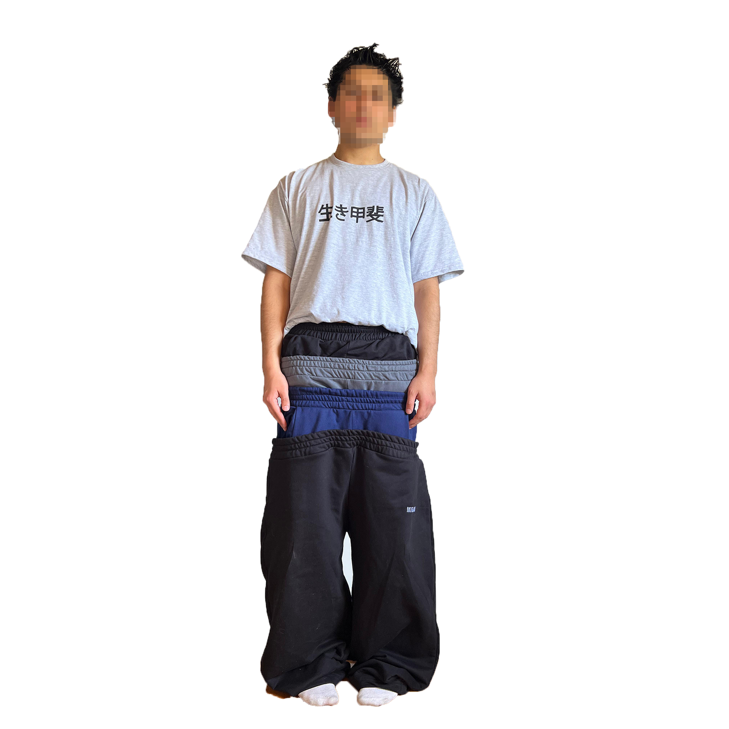 TSHIRT DROP 8 IKIGAI KANJI GRIS
