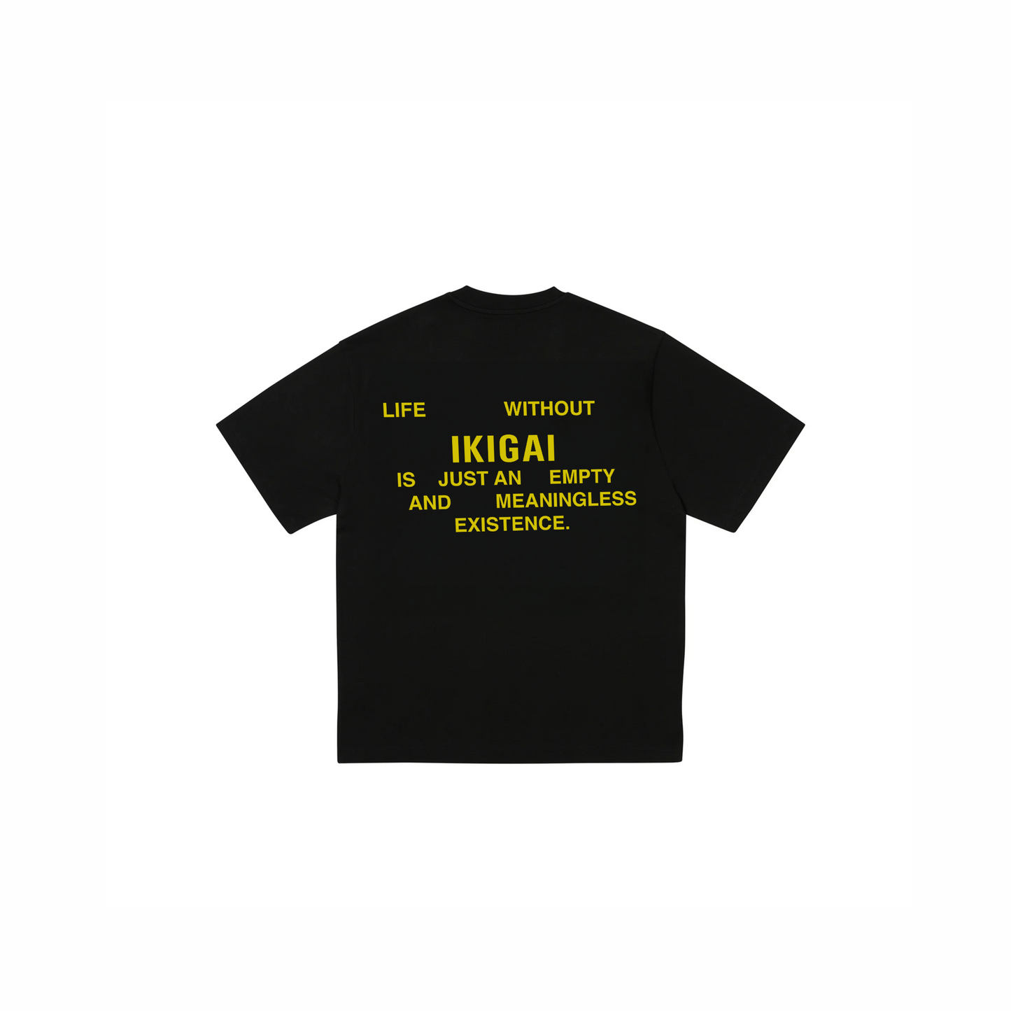 TSHIRT DROP 8 IKIGAI KANJI NEGRA