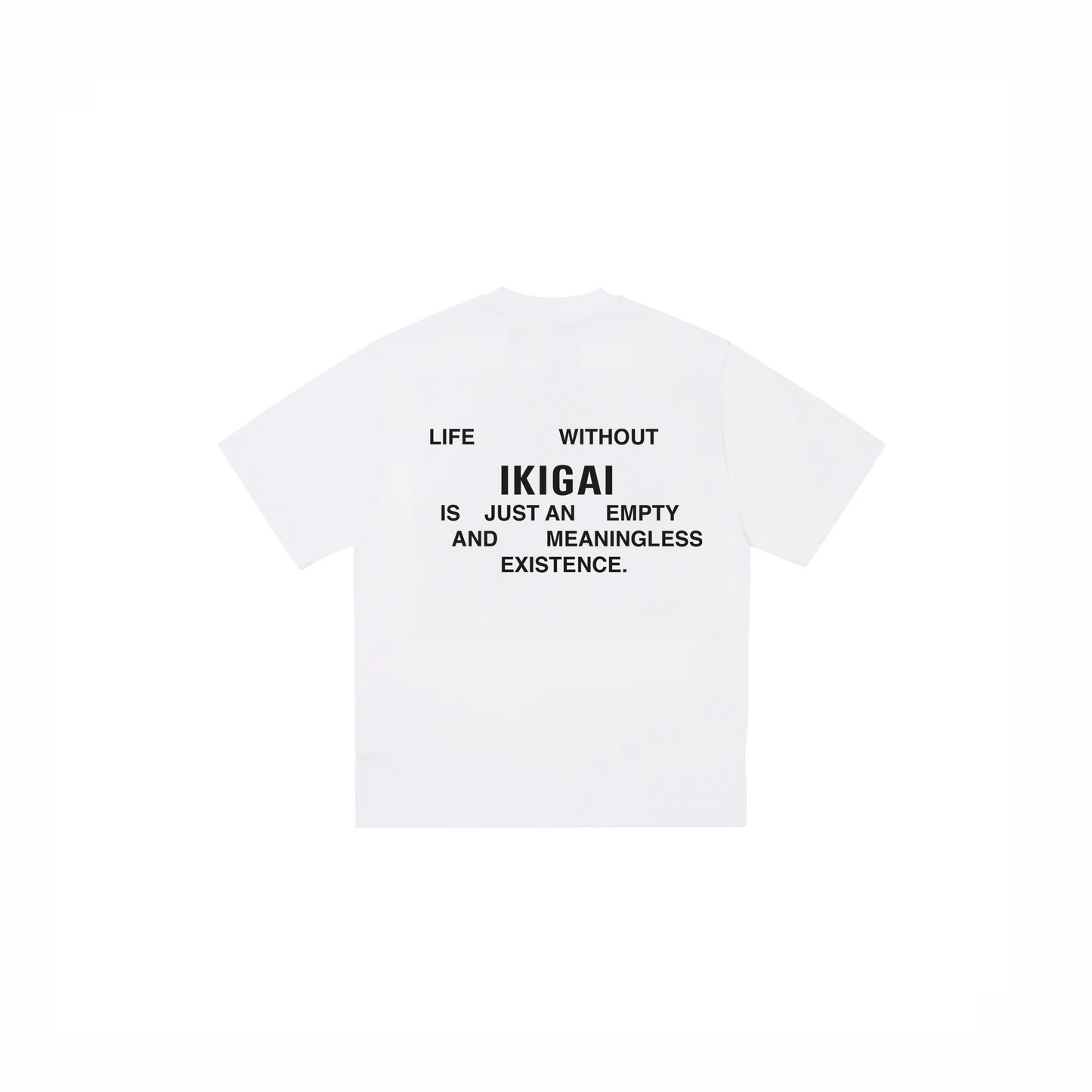 TSHIRT DROP 8 IKIGAI KANJI BLANCO