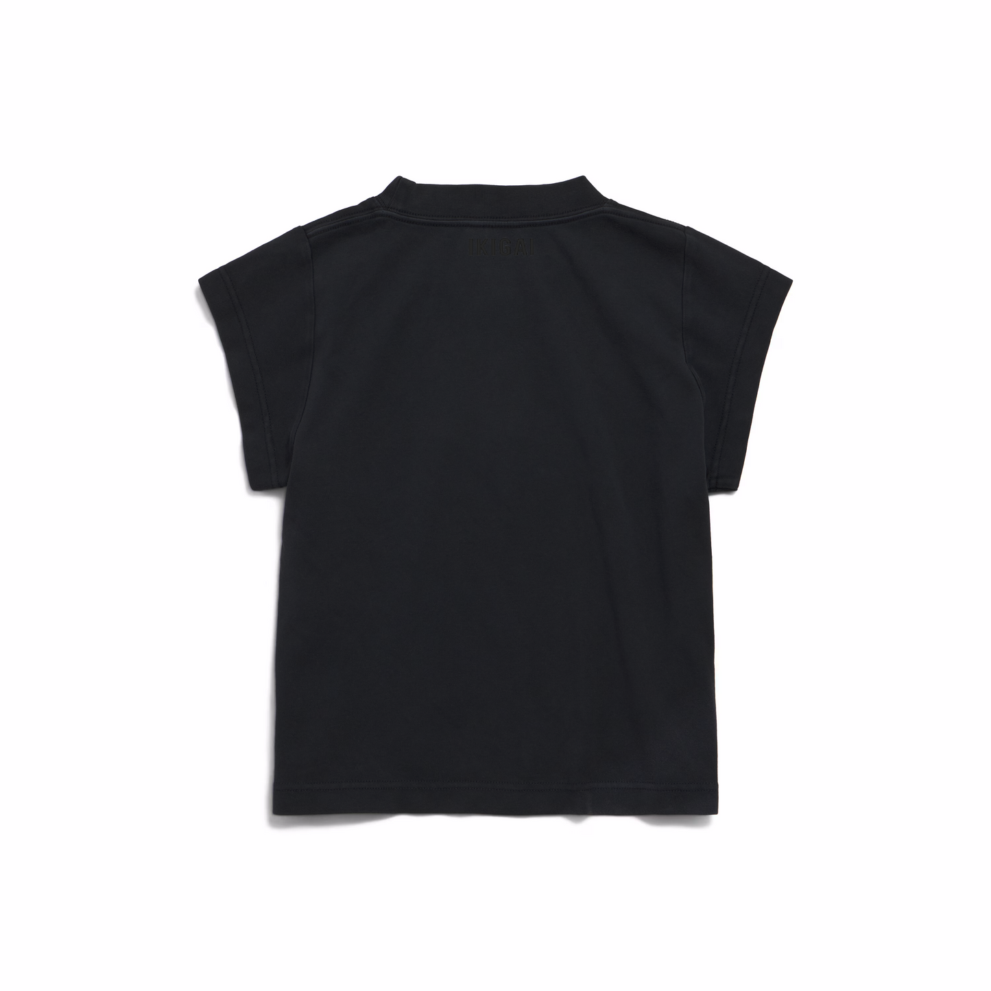 TSHIRT DROP 8 IKIGAI KANJI CROPPED FIT NEGRO
