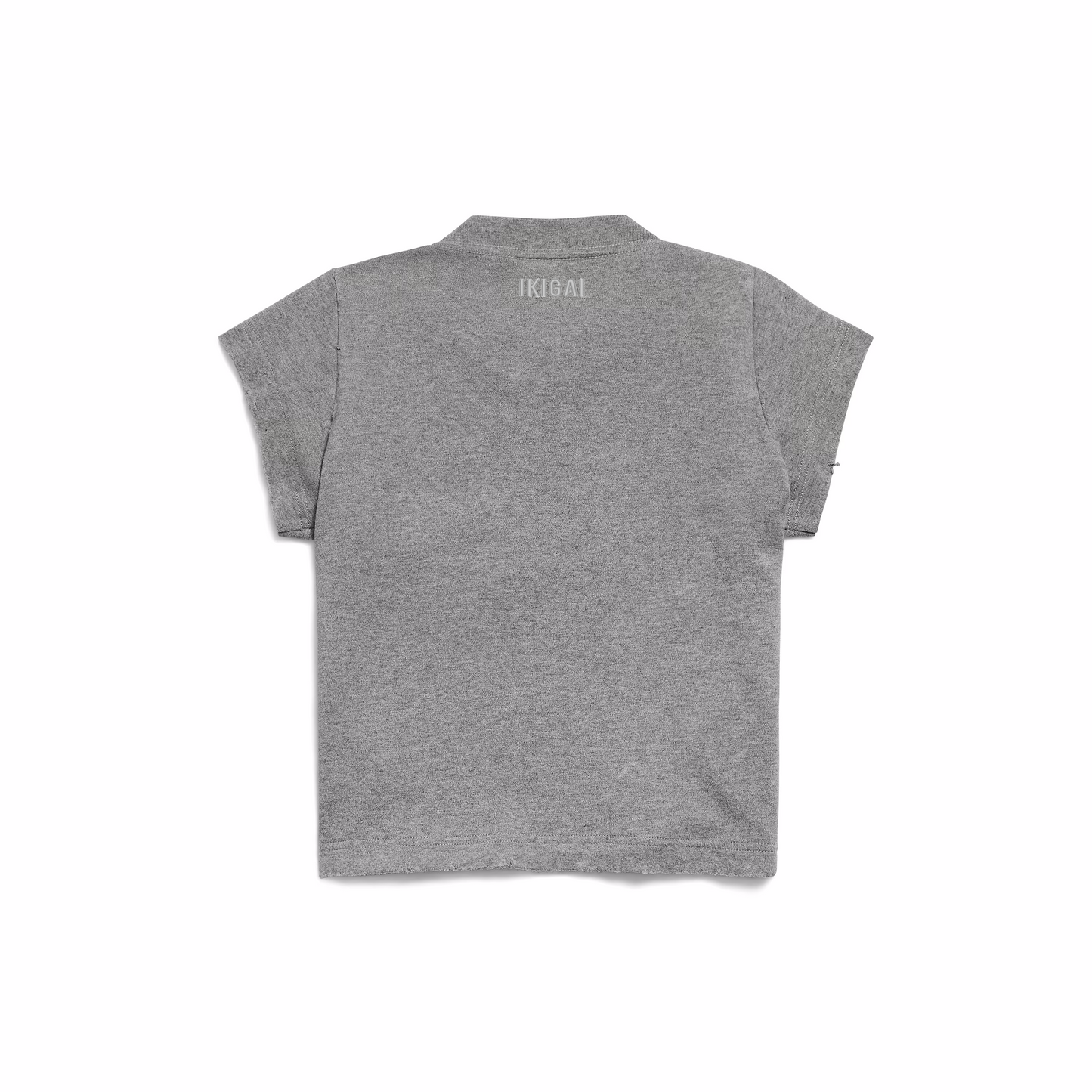 TSHIRT DROP 8 IKIGAI KANJI CROPPED FIT GRIS
