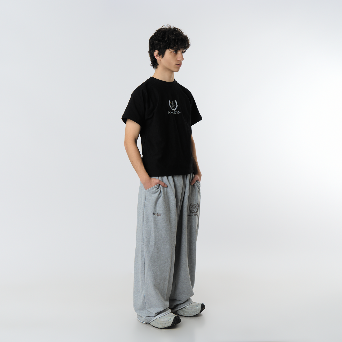 DROP 11  PANTALÓN DE BUZO BAGGY RTL - GRIS