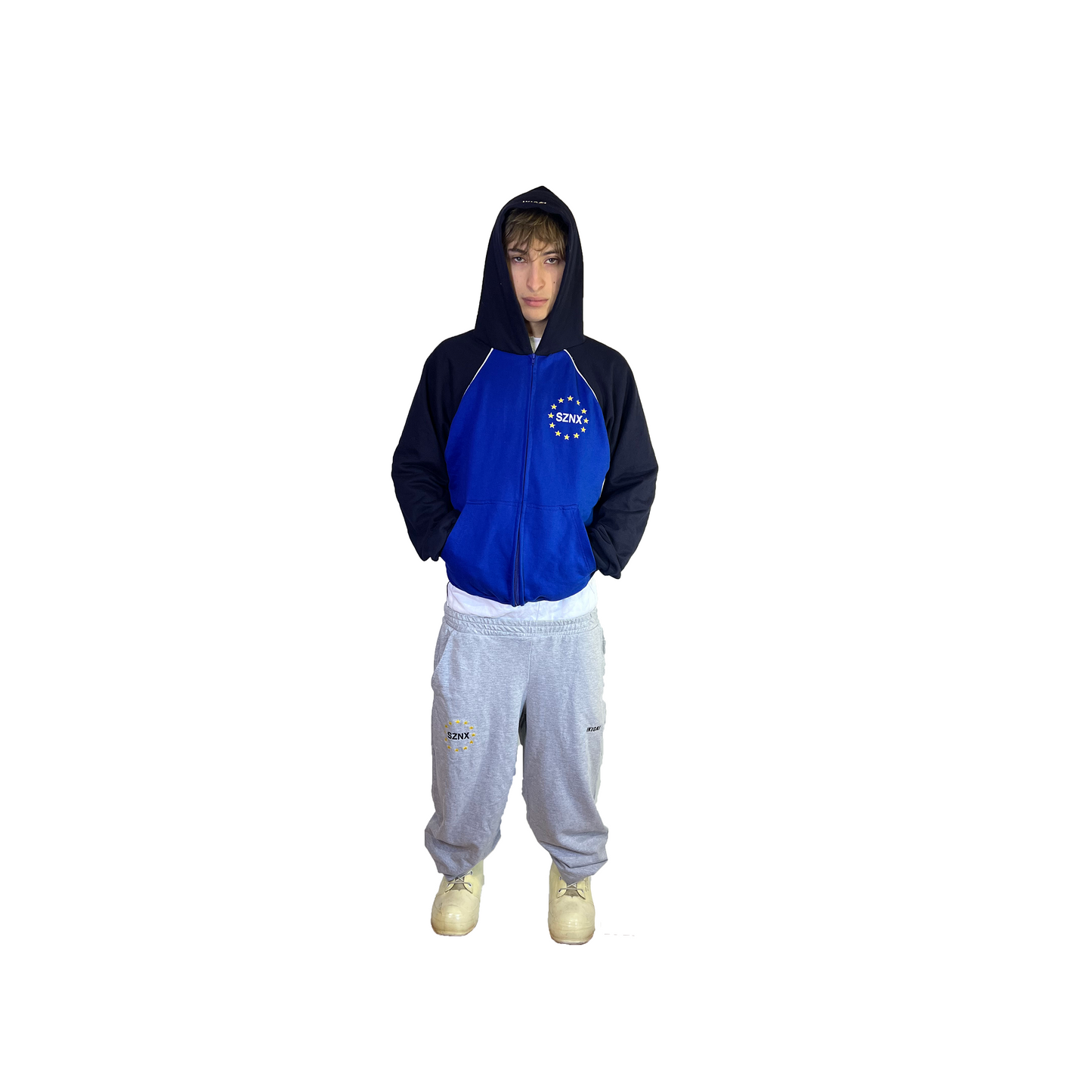 DROP X HOODIE ZIP UP - AZUL