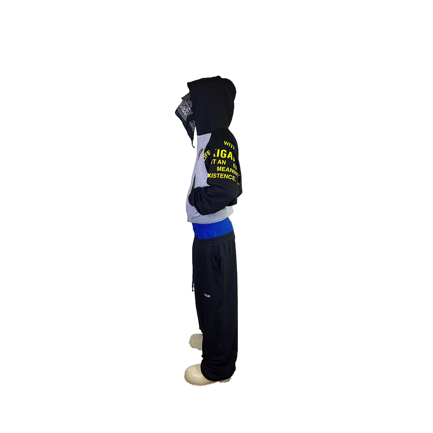 DROP X HOODIE ZIP UP RECONSTRUIDO - GRIS MELANGE