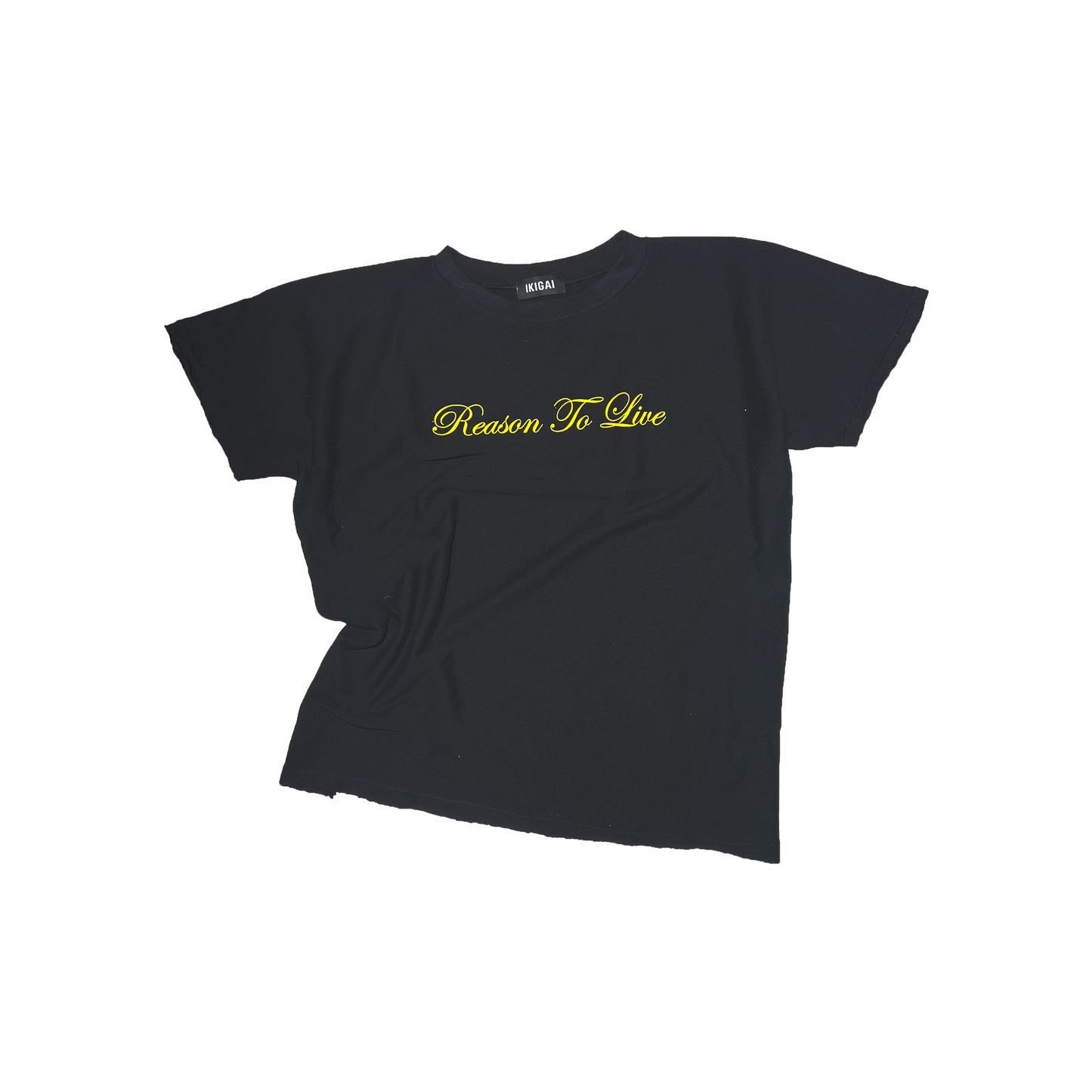 DROP X TSHIRT SLIM FIT REASON TO LIVE - NEGRO