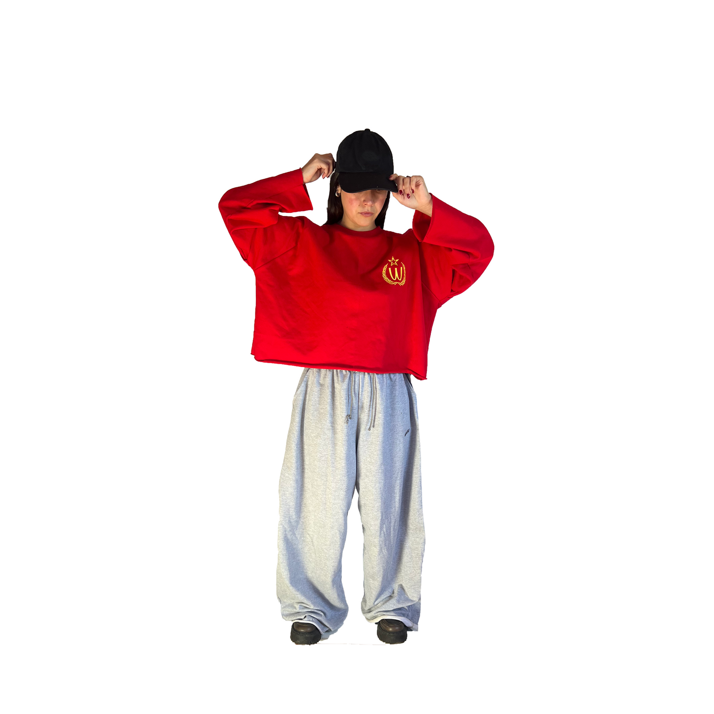 CREWNECK RECONSTRUIDO "W" - ROJO