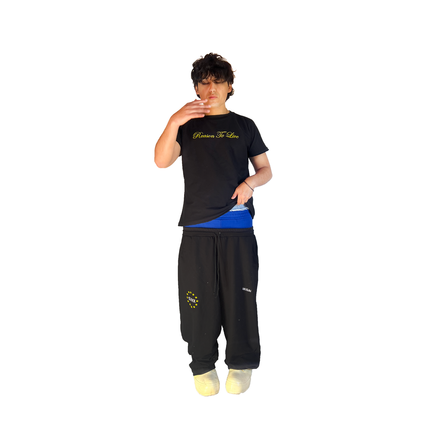 DROP X TSHIRT SLIM FIT REASON TO LIVE - NEGRO