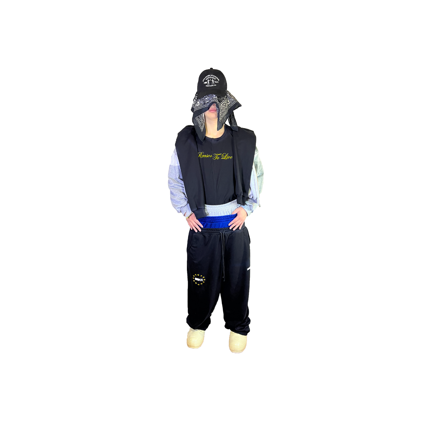 DROP X PANTALÓN DE BUZO 3 CAPAS - NEGRO