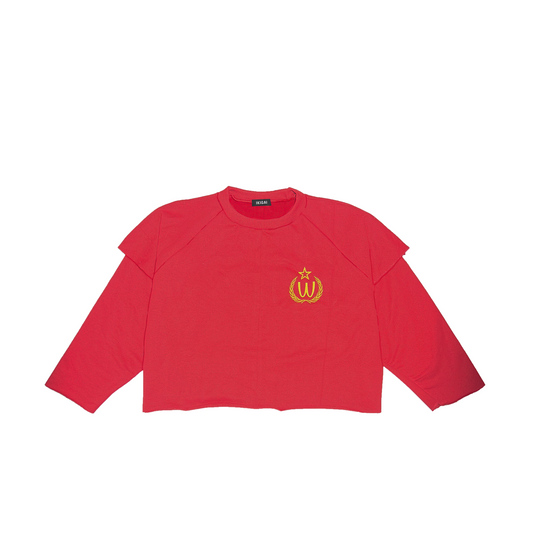 CREWNECK RECONSTRUIDO "W" - ROJO