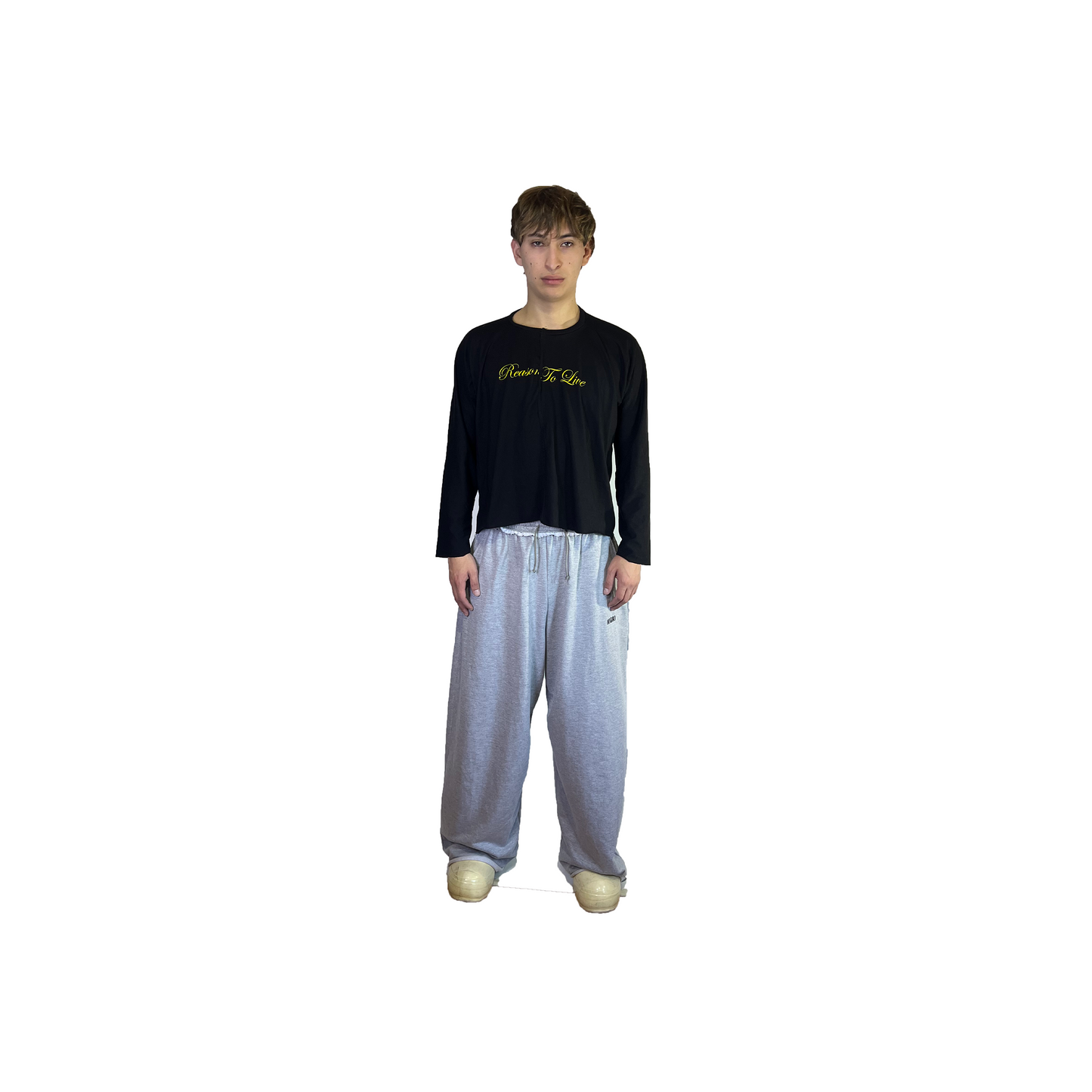 DROP X PANTALÓN DE BUZO EXTRA BAGGY - GRIS