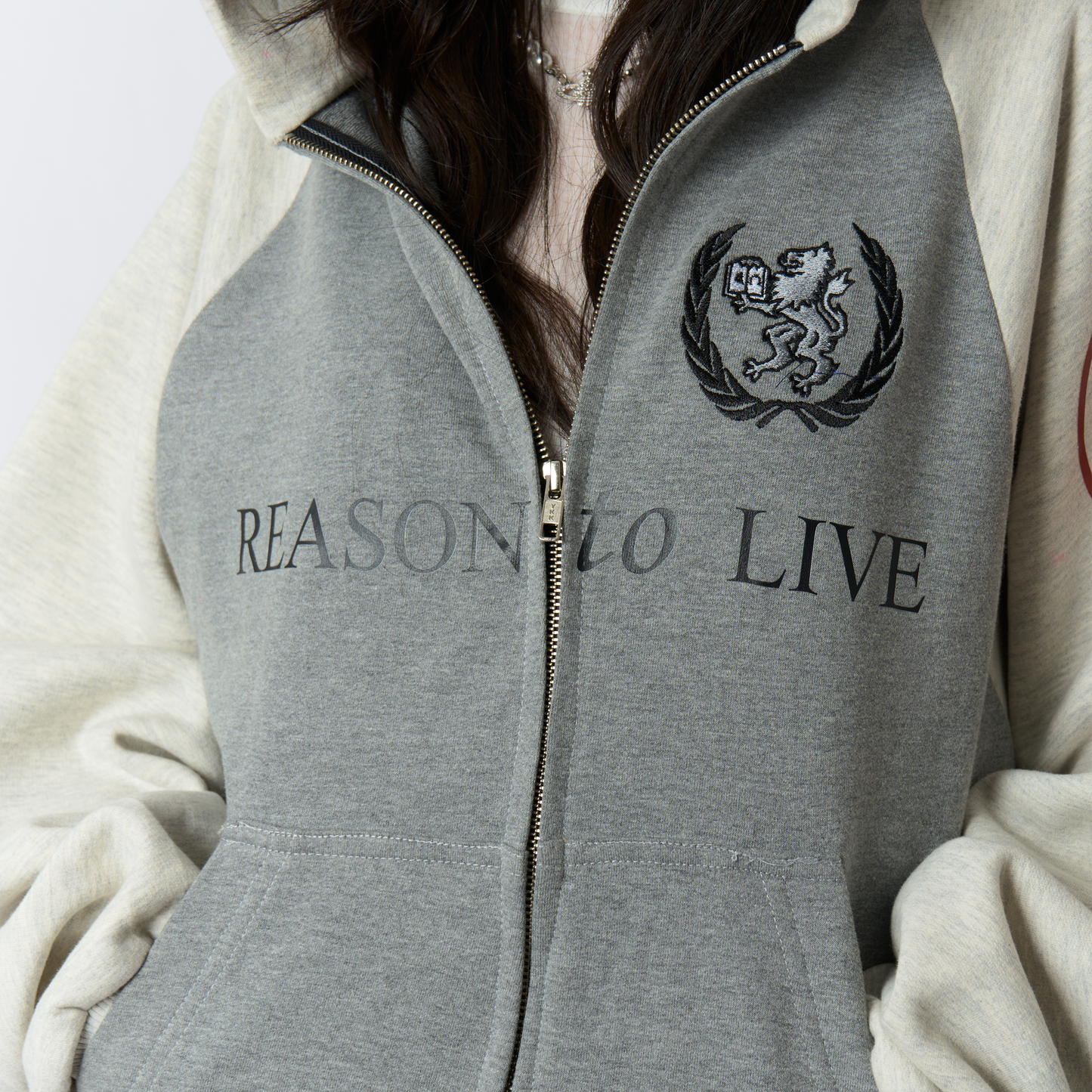 DROP 11 HOODIE RTL ZIP UP MELANGE