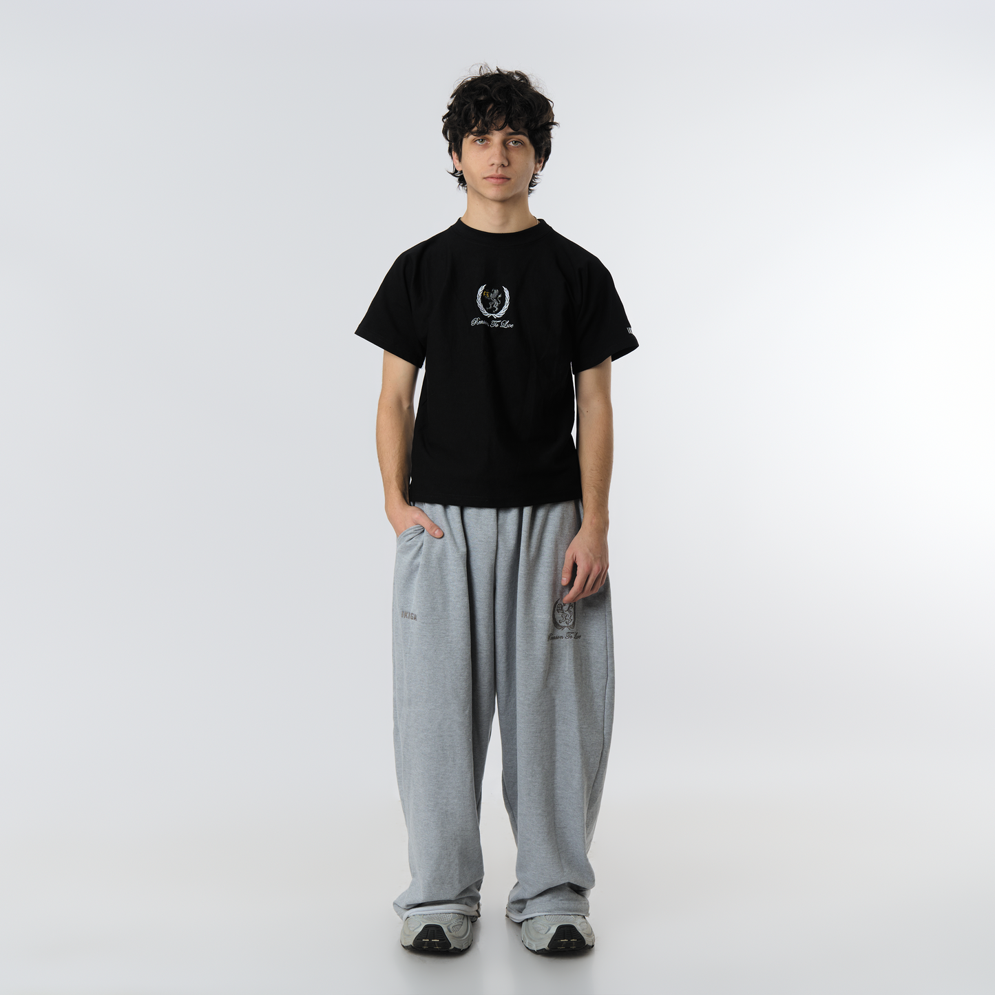 DROP 11  PANTALÓN DE BUZO BAGGY RTL - GRIS