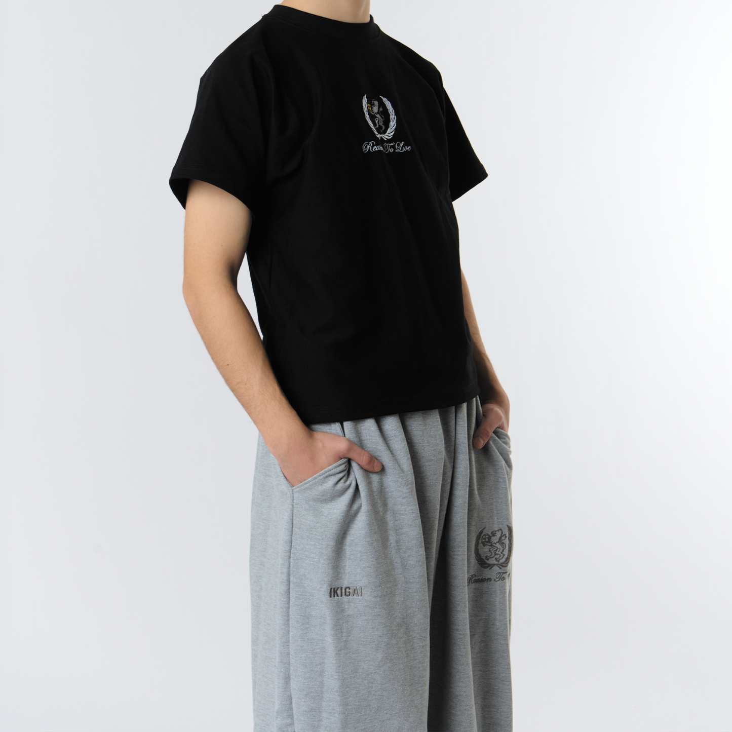DROP 11  PANTALÓN DE BUZO BAGGY RTL - GRIS