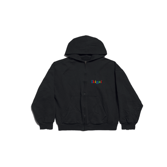 09 DROP HOODIE IKIGAI RETRO ZIP UP
