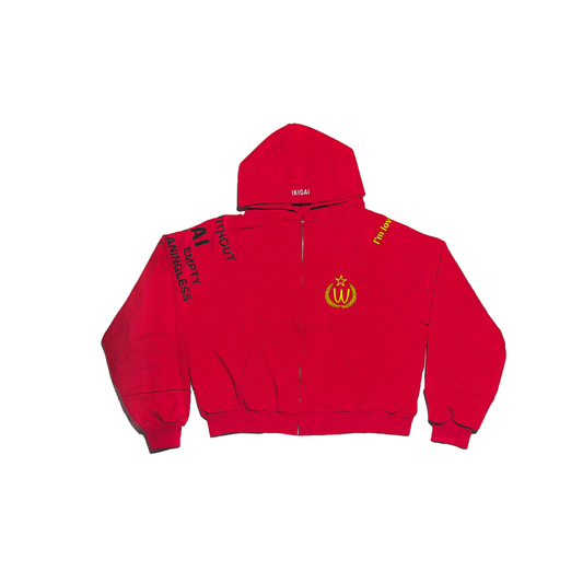 09 DROP HOODIE ROJO "W"
