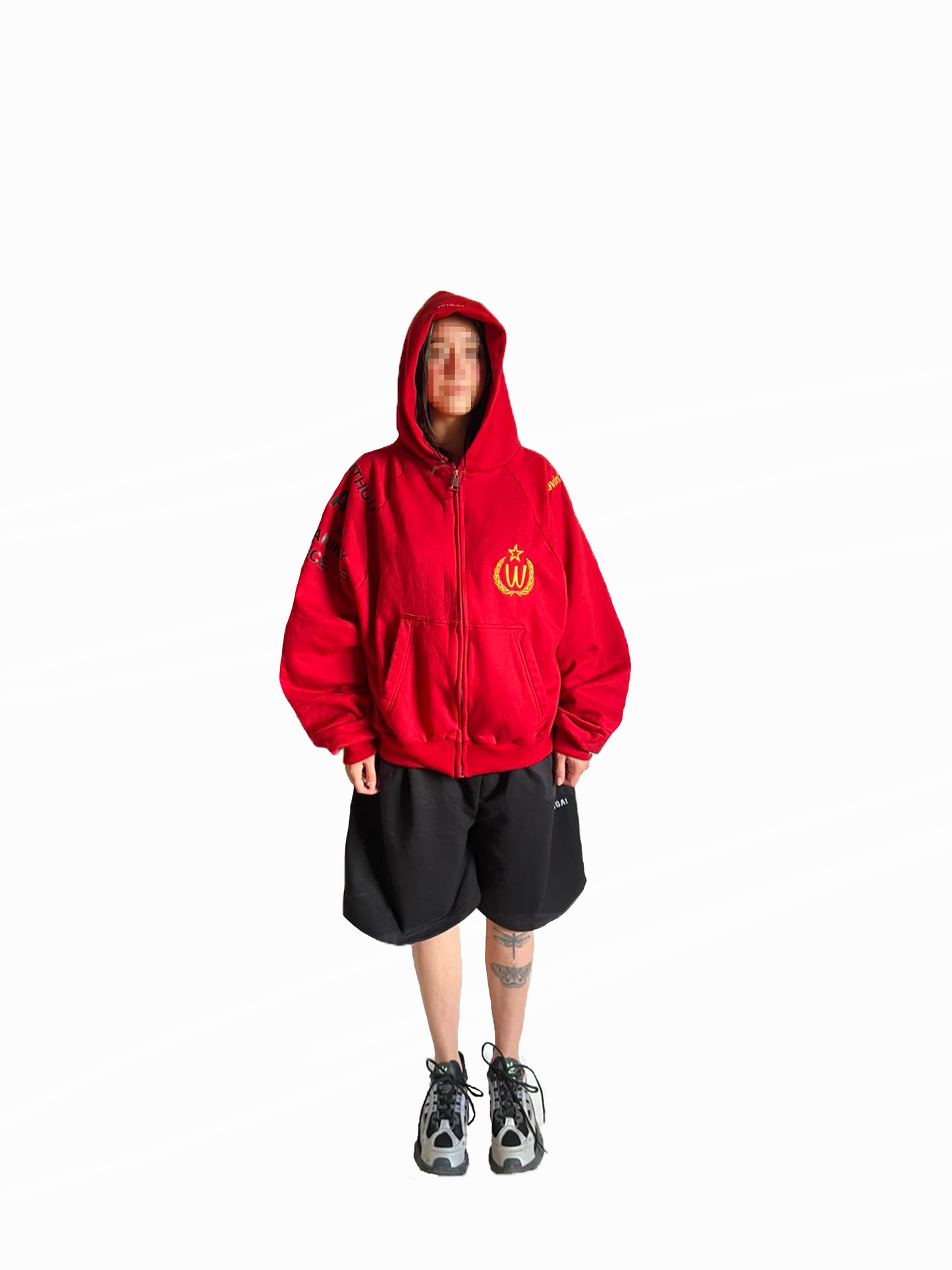 09 DROP HOODIE ROJO "W"